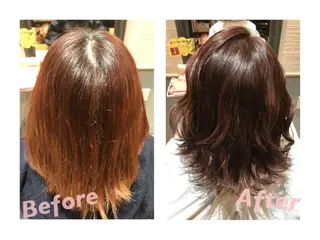 ミディアム カラー ☻BRAVE柏東口店 わたなべ りこ☻のヘアスタイル