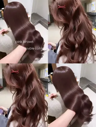 ロング カラー 暖色カラー /ヘアアレンジ/花鈴のヘアスタイル
