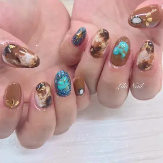 ネイル モチの良さ◉ フィルインネイル♡のネイルデザイン