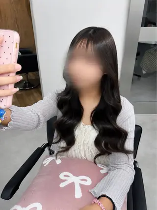ロング カラー ヘアアレンジ メンズ 羽エク指名No1✨️ シールエク🌙しぇるのヘアスタイル