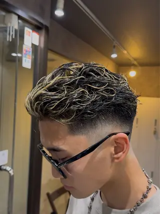 ショート パーマ メンズ ユイ【メンズパーマ】 🔥パーマモデル募集のヘアスタイル
