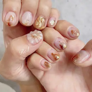 ネイル モチの良さ◉ フィルインネイル♡のネイルデザイン
