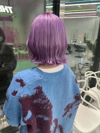 ミディアム カラー パーマ ヘアアレンジ メンズ キッズ ネイル マツエク・マツパ アイブロウ KANAMI 🌏のヘアスタイル