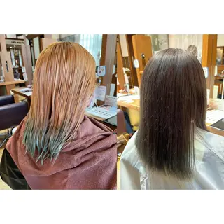 ミディアム カラー ヘアアレンジ topstylist 野口 雅のヘアスタイル