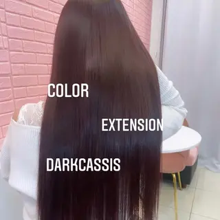 ロング カラー エクステ🩵ブリーチ 韓国ヘア🩵KAEのヘアスタイル
