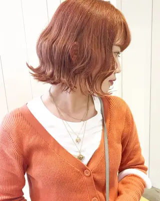 ミディアム ラベンダーカラー＆ ミルクティー太田のヘアスタイル