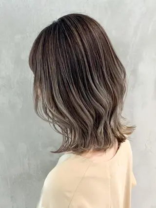 ミディアム カラー パーマ ヘアアレンジ ITbyALBUM 中野店のヘアスタイル