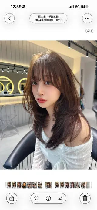 ロング カラー レイヤー/縮毛矯正 マスター✨️タケルのヘアスタイル