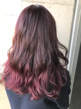 ロング カラー パーマ ヘアアレンジ SUNNY GRACEのヘアスタイル