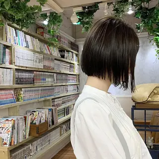 ショート カラー 🌱小顔魅せショート 髪質改善カラー/泉綺のヘアスタイル