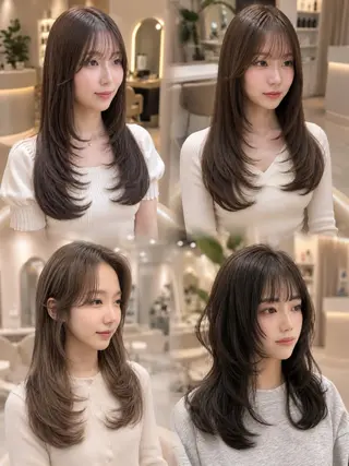ロング カラー Akane レイヤー/艶カラーのヘアスタイル