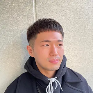 ショート カラー ヘアアレンジ メンズ 艶カラー✨縮毛矯正✨ 翁長孝輔のヘアスタイル