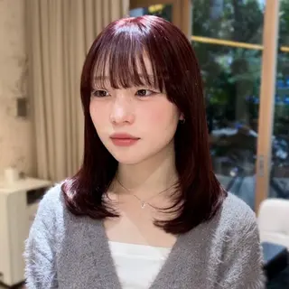 ミディアム カラー 🩶レイナ🩶 color/nailのヘアスタイル
