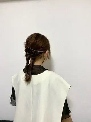 ヘアアレンジ ピンクカラー/ mana🎀のヘアスタイル