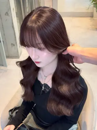 ロング カラー 艶感カラー 🩵レイヤー/紫音のヘアスタイル