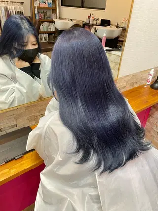 ロング カラー YUI/ ブリーチカラー🌷のヘアスタイル
