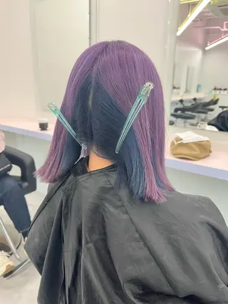 ミディアム カラー パーマ ヘアアレンジ メンズ キッズ ネイル マツエク・マツパ KANAMI 🌏のヘアスタイル