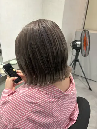 ミディアム カラー ヘアアレンジ 韓国透明感🇰🇷 SAKURAのヘアスタイル