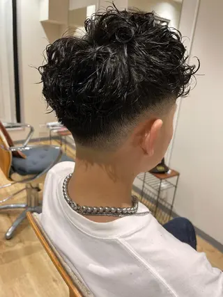 ショート パーマ メンズ メンズサロン LiGKAITO🦖のヘアスタイル