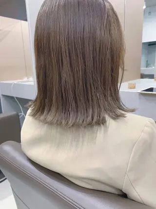 カラー ボブパーマコテ巻き風 パーマNo1深江秀平のヘアスタイル