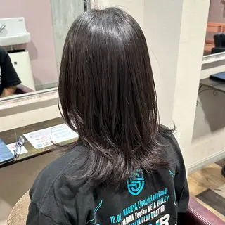 ミディアム カラー 柔らかいbeige ¦韓国¦🩰マユ🩰のヘアスタイル