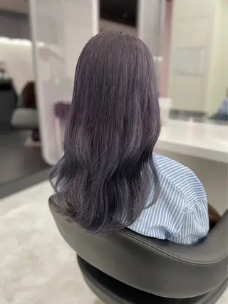 セミロング カラー 💖似合わせカラー ブリーチ💖レイヤーのヘアスタイル