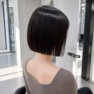 ショート 💙レイヤー縮毛矯正 大宮/虎白💙のヘアスタイル