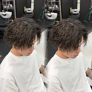 パーマ メンズ RIPLAY/草津 田中凜鳳のヘアスタイル