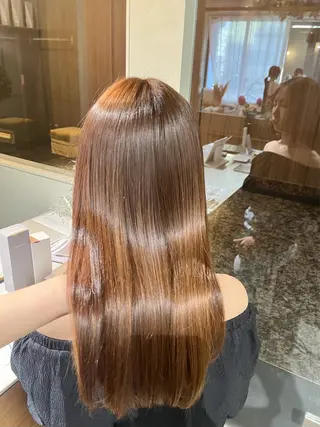 ミディアム カラー 🌼花屋併設🌼 木下奈々望のヘアスタイル