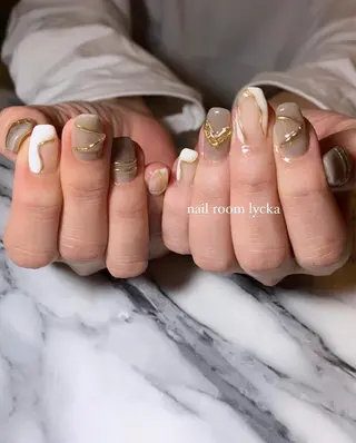 ネイル ネイルルームリッカ 𝐦𝐚𝐲𝐮のネイルデザイン