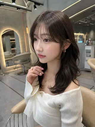 ミディアム カラー 🦋韓国風レイヤー/ 艶髪矯正🦋凛太郎のヘアスタイル