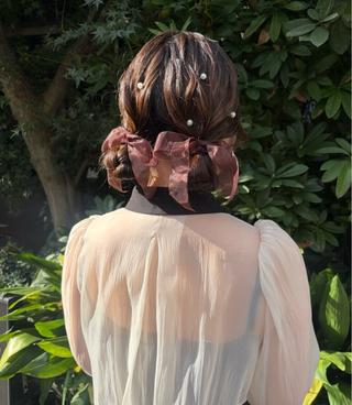 ミディアム 【パーマ🌀/暖色カ ラー🍷】ななこ🌴のヘアスタイル