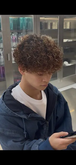パーマ メンズ fifth 武正 琉生のヘアスタイル