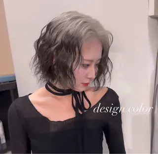 ミディアム カラー 💜ハイトーン💛 マジカルかいちゃんのヘアスタイル