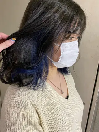 ミディアム カラー 清村 和音のヘアスタイル