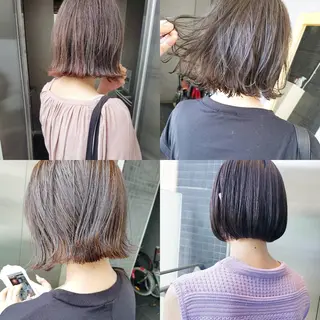 ミディアム カラー ヘアアレンジ パーマ ネイル iplus　眉毛と まつげパーマ専門店のマツエク・マツパデザイン
