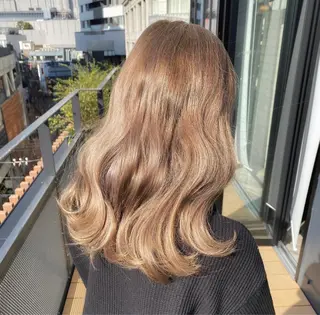 ロング カラー パーマ ヘアアレンジ メンズ キッズ ネイル マツエク・マツパ アイブロウ エクステモデル募集 💗大阪梅田/川上のヘアスタイル