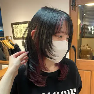 ミディアム satone 🩵のヘアスタイル