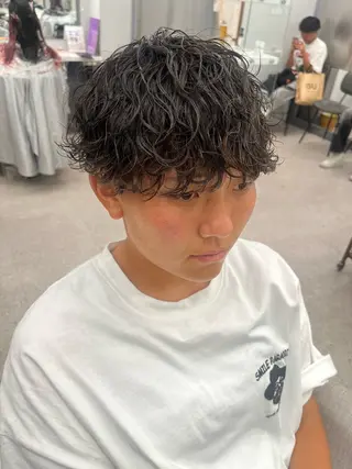 パーマ メンズ 🍐シャドウパーマ メンズ特化/守岡🍐のヘアスタイル