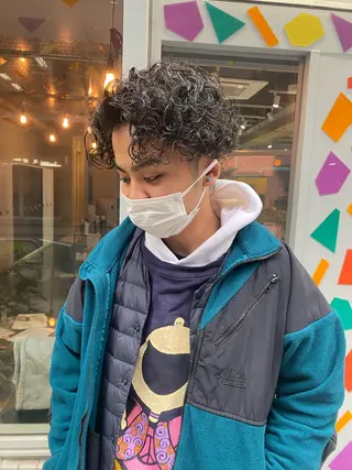 ミディアム パーマ Riganuts王子 Hayato✂︎のヘアスタイル