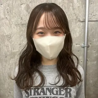 セミロング カラー ヘアアレンジ 新高円寺 Miranoのヘアスタイル