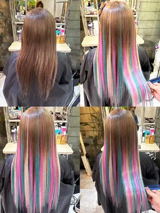 ロング カラー 佐伯 りょうのヘアスタイル
