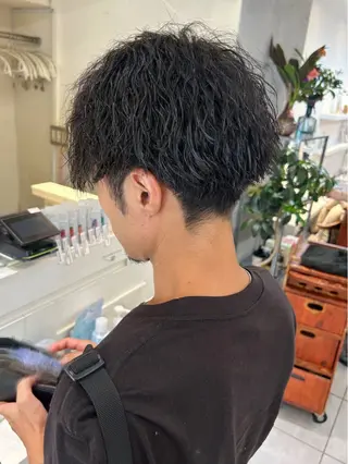 ショート パーマ メンズ satomi 𓂃𓈒𓏸のマツエク・マツパデザイン