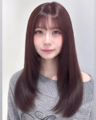 ロング ハイトーン🌟/ 暖色カラー/あこ🎀のヘアスタイル