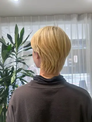ショート メンズ 🤎オリーブカラー× パーマ特化💫森口のヘアスタイル