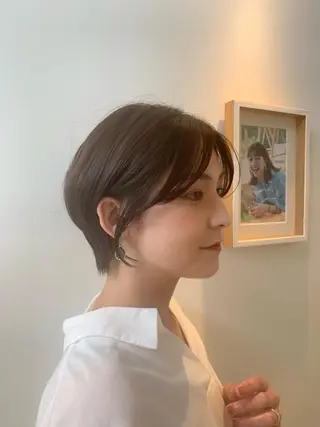 ショート カラー 中尾 文哉のヘアスタイル