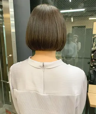 ミディアム カラー 透明感カラー✂︎ /縮毛矯正/YUKAのヘアスタイル