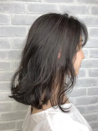 ミディアム カラー 【透明感、艶髪】西村 有司のヘアスタイル