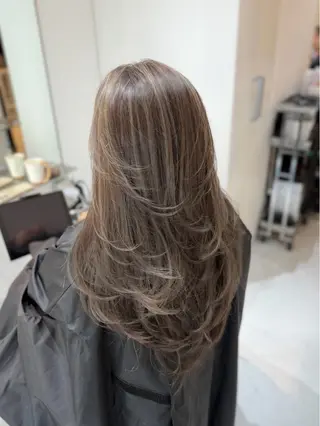ロング カラー ヘアアレンジ ✨韓国/外国人風✨ 江原巧のヘアスタイル