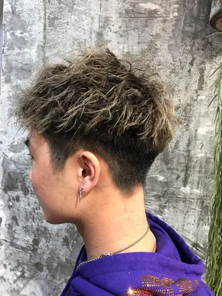 パーマ メンズ 永野 正芳のヘアスタイル